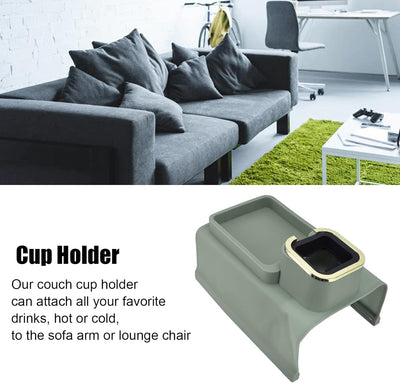 Couch Arm Cup Holder Sofa Arm Cup Tray Silikonkörper mit 4 Unteren Eisenrohren für Wohnzimmer Balkon