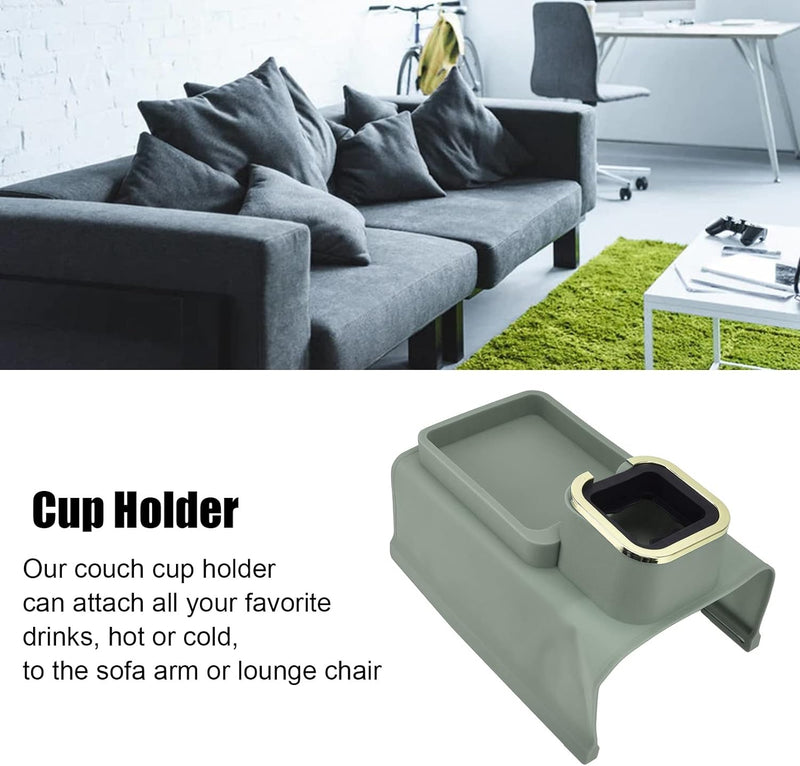 Couch Arm Cup Holder Sofa Arm Cup Tray Silikonkörper mit 4 Unteren Eisenrohren für Wohnzimmer Balkon