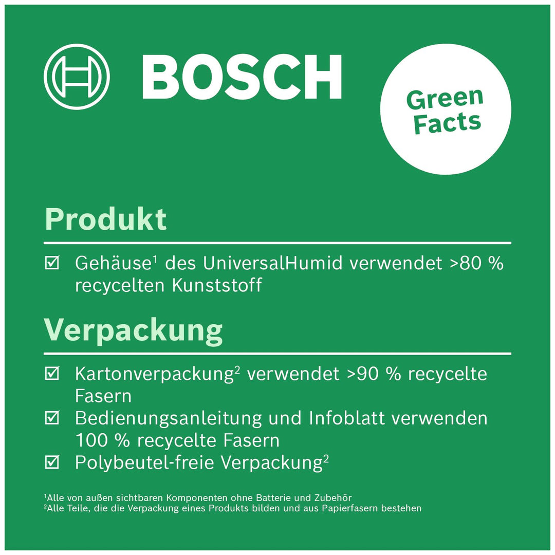 Bosch Holzfeuchtigkeitsmessgerät UniversalHumid (präzise Ergebnisse dank Holzgruppenauswahl und LED-