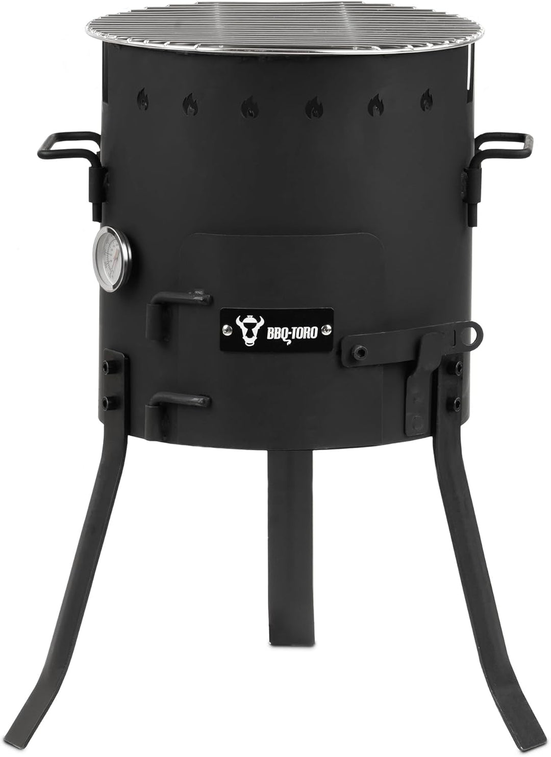 BBQ-Toro Eintopfofen Outdoor Ø 29 cm | Gulaschkanone mit Topf, Grillrost und Suppenkelle | Gulaschke
