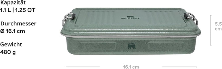 Stanley Useful Classic Box 1.2L - Spülmaschinenfest - Lunchbox aus Edelstahl - Stapelbare Sandwich-B