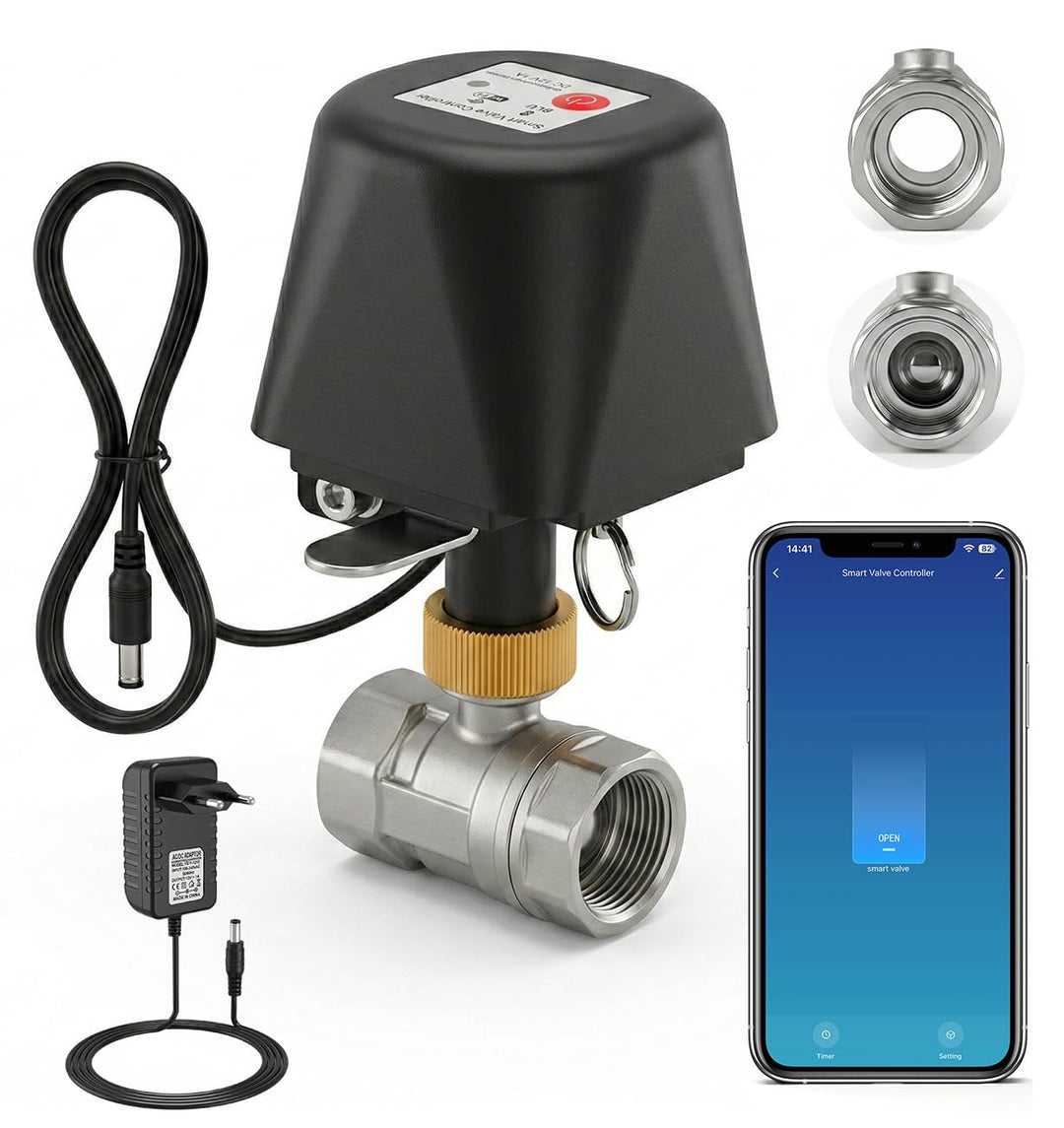 Smart Ball-Wasserventil, App-Steuerung, 4 Timer-Modi für automatische Steuerung, unterstützt 2,4-GHz