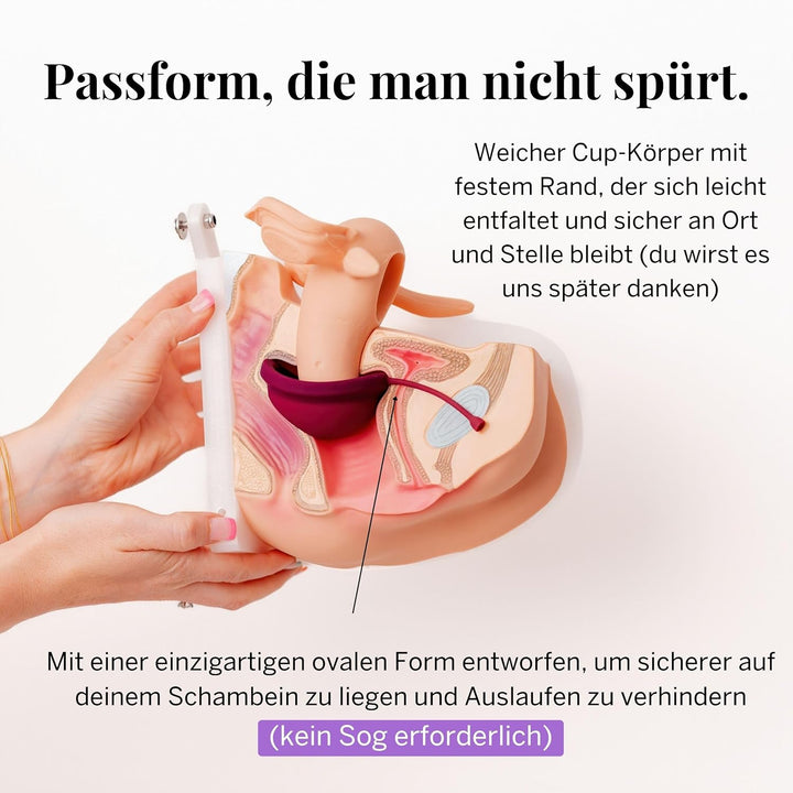 Pixie Menstruationsscheibe – Ohne Metalle & Toxine – 100% med. Silikon – Platz 1 der weichsten wiede