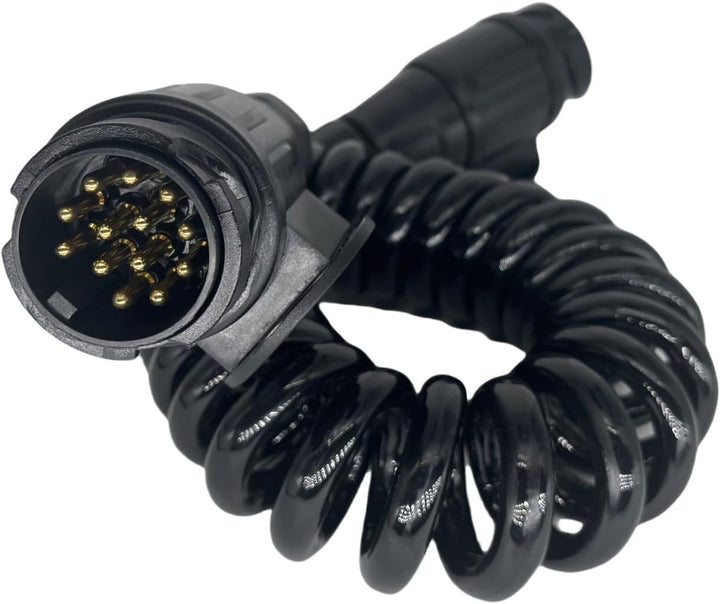 Sepzlly Spiralkabel Verlängerungskabel, 13-polig auf 13 Polig Adapter Stecker Männlich Stecker Verbi