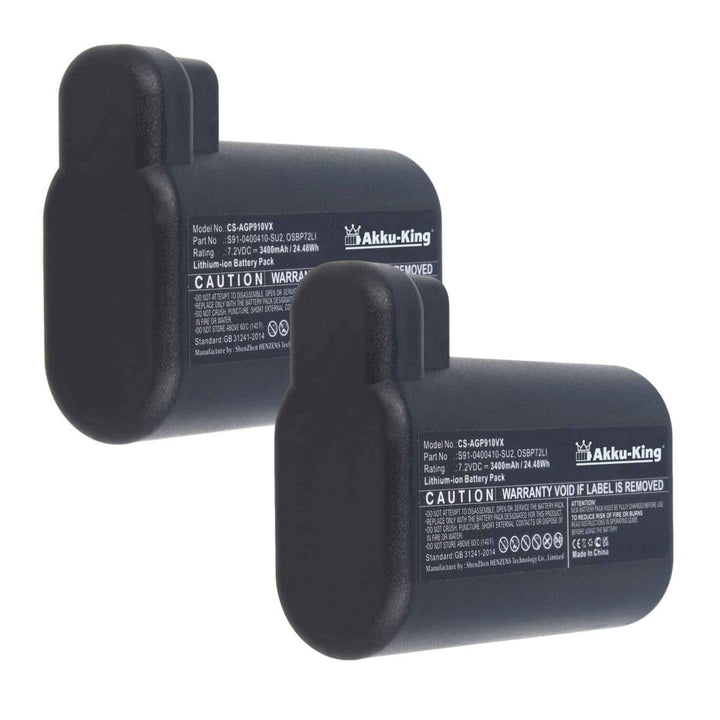2X Akku kompatibel mit AEG OSBP72LI, S91-0400410-SU2 - Li-Ion 3400mAh - für RX7-1-TM, RX8-1-4WN, RX8