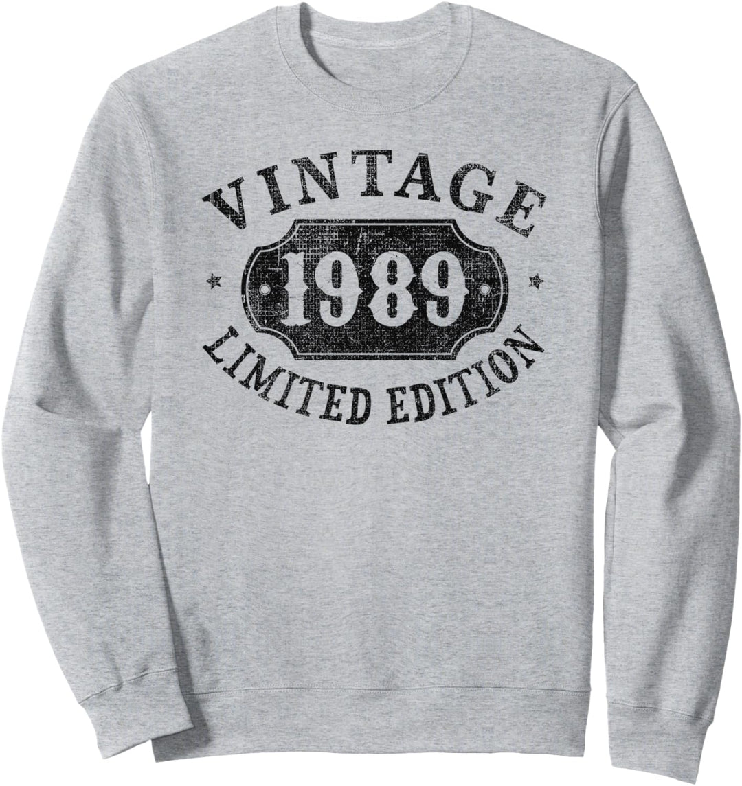 35 Jahre alt, 35. Geburtstag, männlich, weiblich, Her, limitiert 1989 Sweatshirt