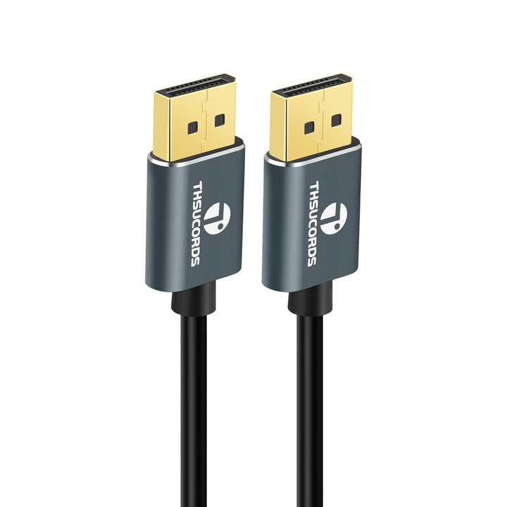 Thsucords DisplayPort Kabel 1M 2 Stück, Zertifiziert Ultradünnes 8K 4K DP auf DP 1.4 Kabel, Flexibel