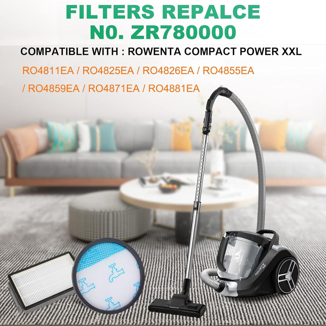 Sgizoku RO4825EA HEPA Filter für Rowenta COMPACT POWER XXL RO4825EA RO4811EA RO4871EA RO4855EA RO482