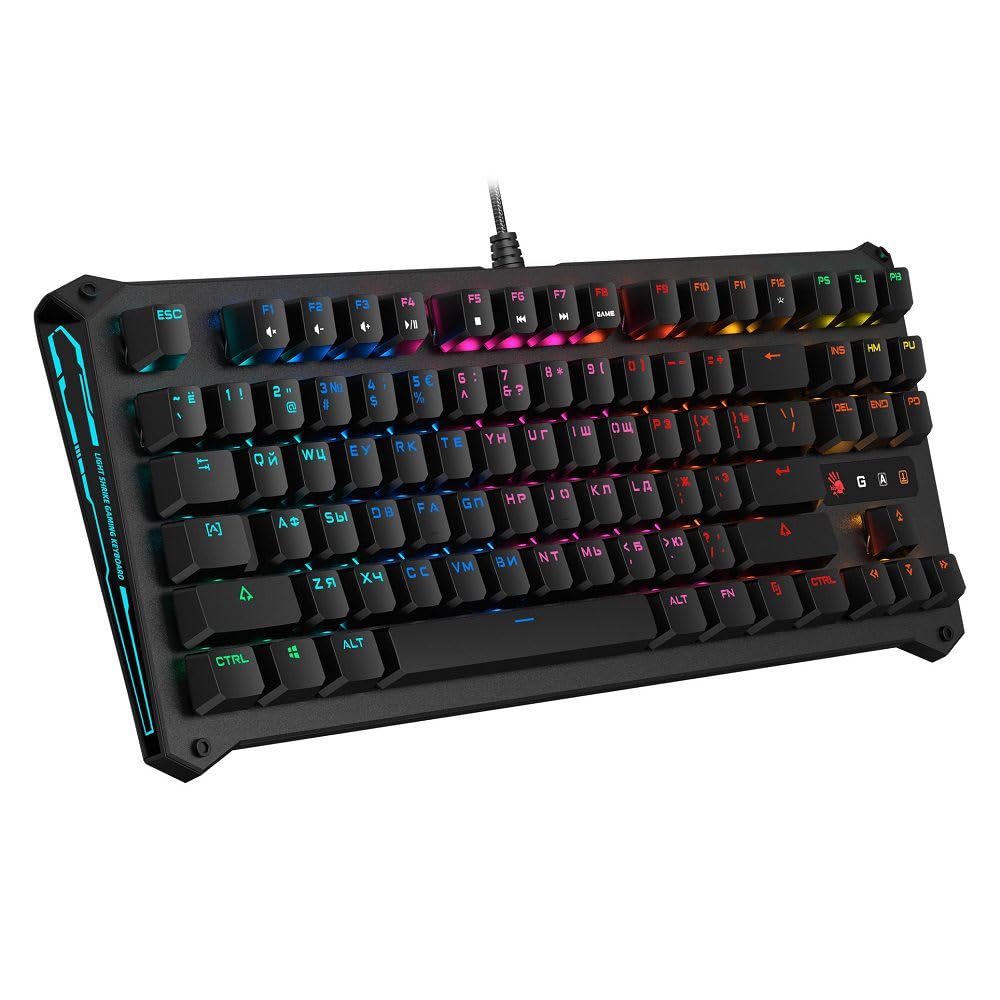 A4Tech Bloody B930A RGB 45991 Compact - TKL B930 – Orange Switch (taktil und klickend), Compact - TK