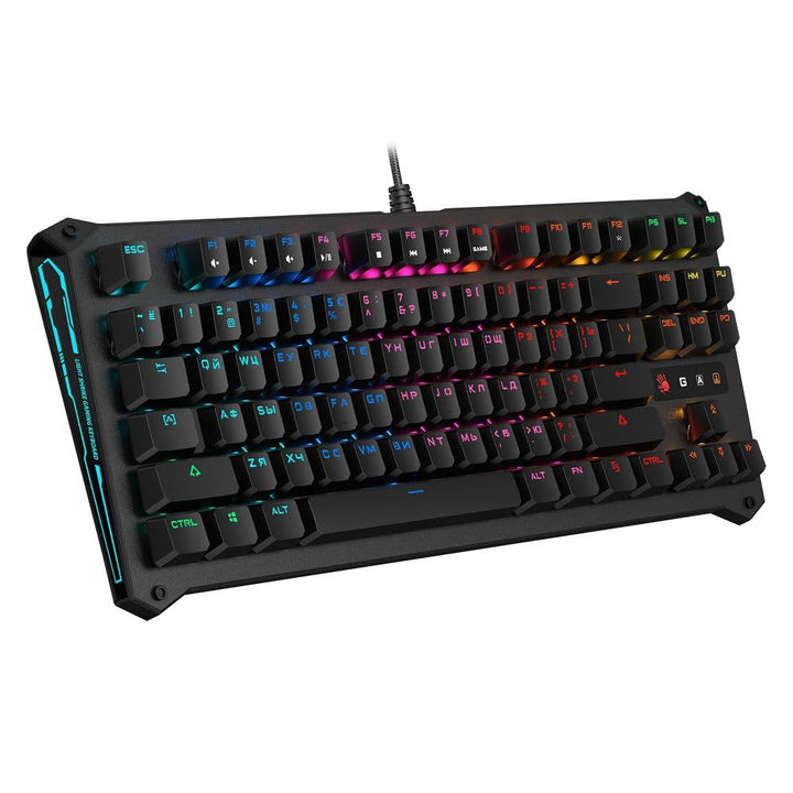 A4Tech Bloody B930A RGB 45991 Compact - TKL B930 – Orange Switch (taktil und klickend), Compact - TK