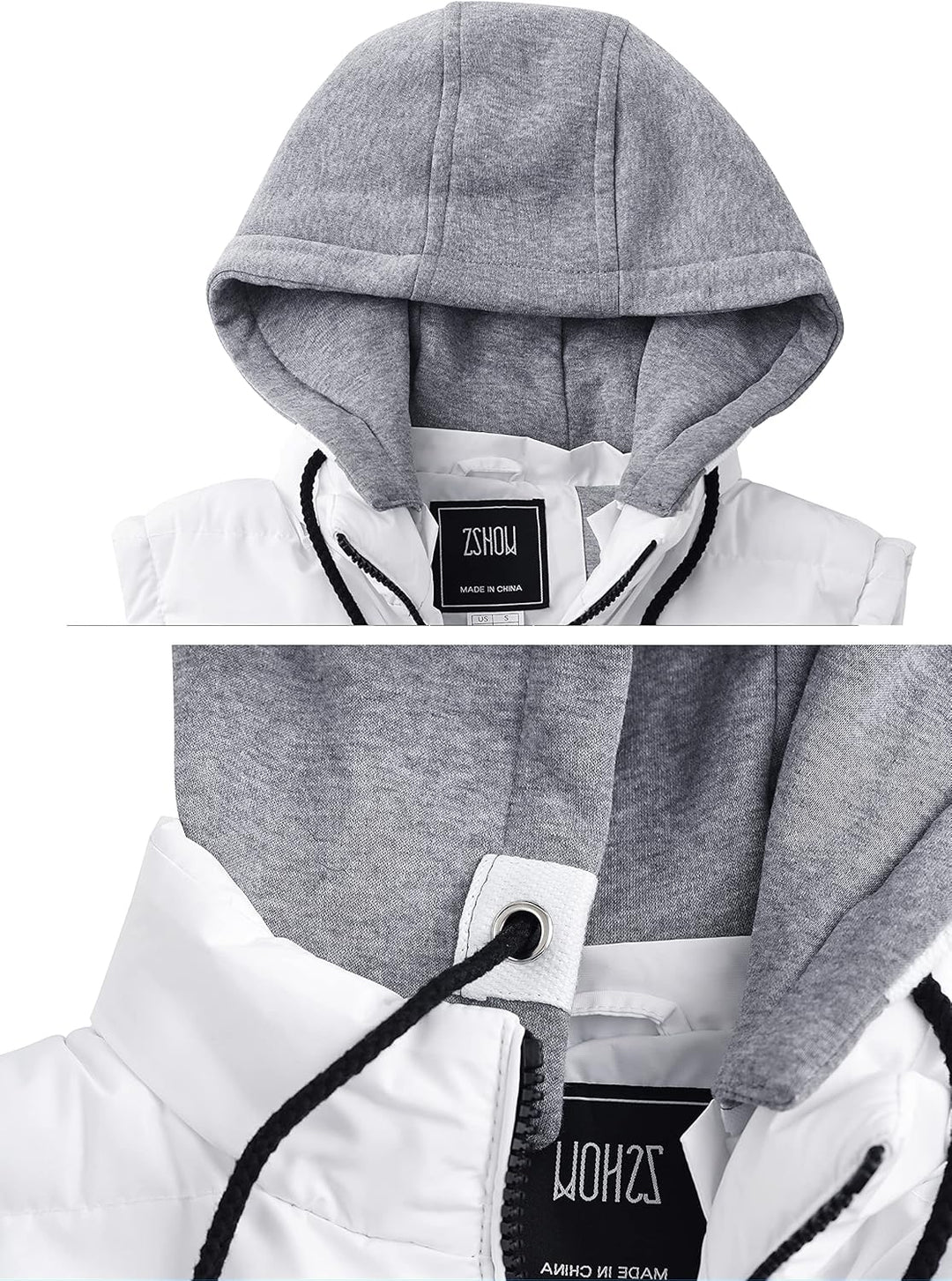 ZSHOW Herren Winter Weste Gesteppte Polsterung Puffer Ärmellos Jacke Warme Outdoor Weste Körperwärme