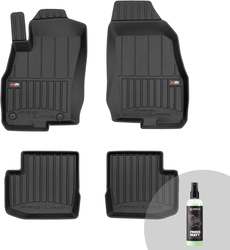 FROGUM ProLine 3D Gummimatten Exklusiven Auto Fussmatten Autofussmatten für FIAT Punto EVO 2009-2012