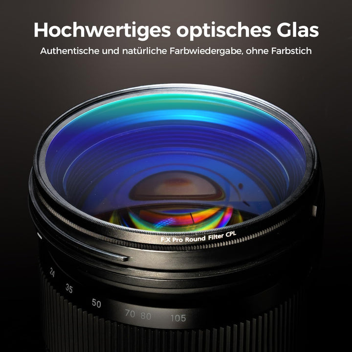 Rollei F:X Pro Rundfilter (77 mm, CPL-Filter) Schraubfilter aus Gorilla®* Glas mit hoher Farbtreue u