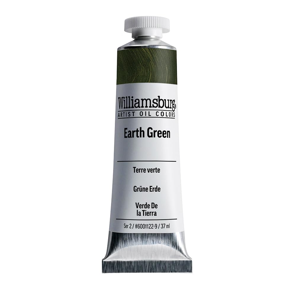 Williamsburg - Handgemachte Oelfarbe - 37 ml - Erdgruen 1.25 Fl Oz (Pack of 1) Green, 1.25 Fl Oz (Pa