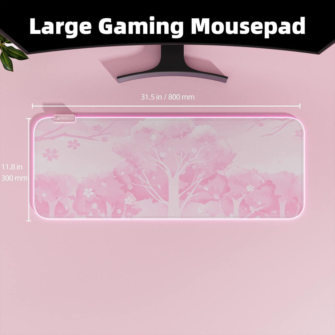 Mytrix RGB Gaming Mauspad Rosa Sakura Pink, Pink