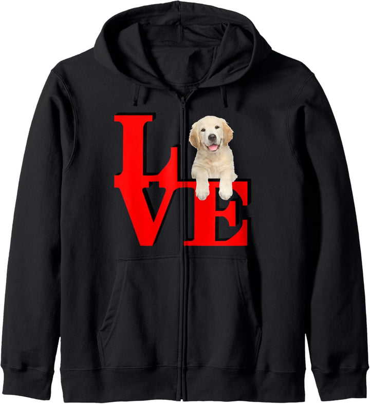 Golden Retriever Love Park I love my dog Kapuzenjacke