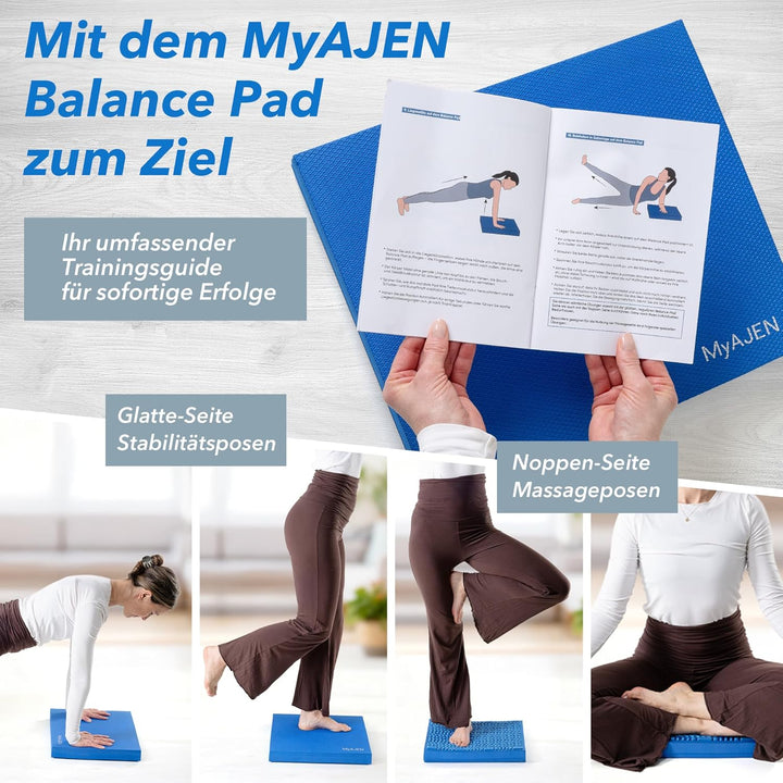 Balance Pad – 2-in-1 Balancekissen für Fitness, Yoga &amp; Core-Training – Rutschfestes Gleichgewichtski