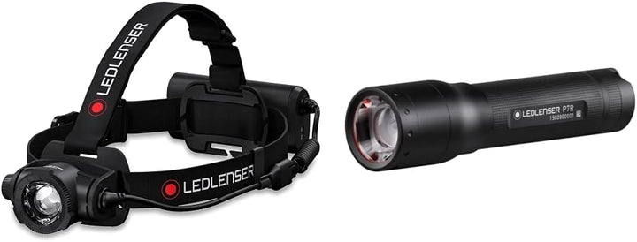 Ledlenser H15R Core Stirnlampe LED & P7R Taschenlampe LED, 1000 Lumen, aufladbar mit Lithium 18650 A