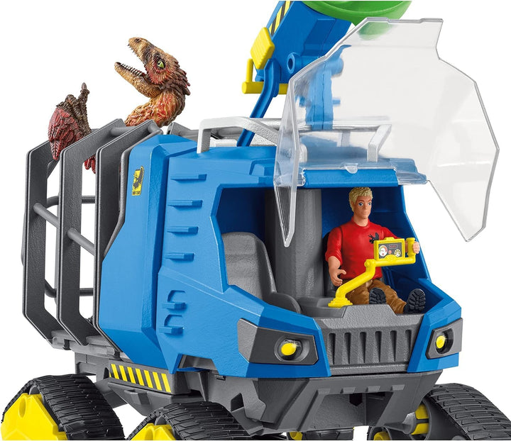 Schleich Dinosaurs | Track Vehicle 42604 | Set mit Figuren, vielen Funktionen und zahlreichem Zubehö