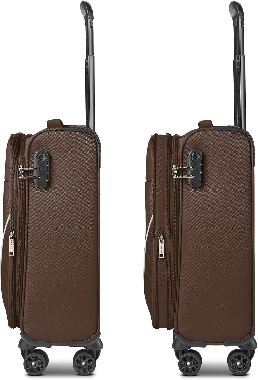 Stratic Kabinen-Koffer für Damen und Herren | Kleiner Cabin-Trolley 40 x 21 x 55 cm aus hochwertigem
