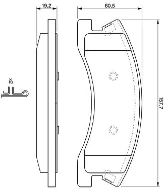 Bosch BP961 Bremsbeläge - Vorderachse - ECE-R90 Zertifizierung - vier Bremsbeläge pro Set