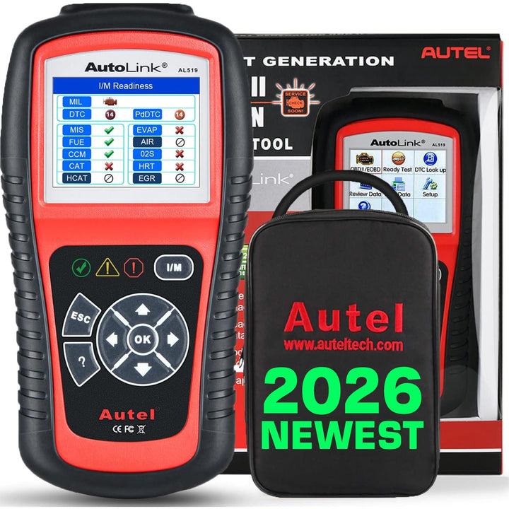 Autel AutoLink AL519 OBD2 Diagnosegerät, Gleich wie ML519, OBD2/ EOBD/CAN Auto Scanner Fahrzeug Moto