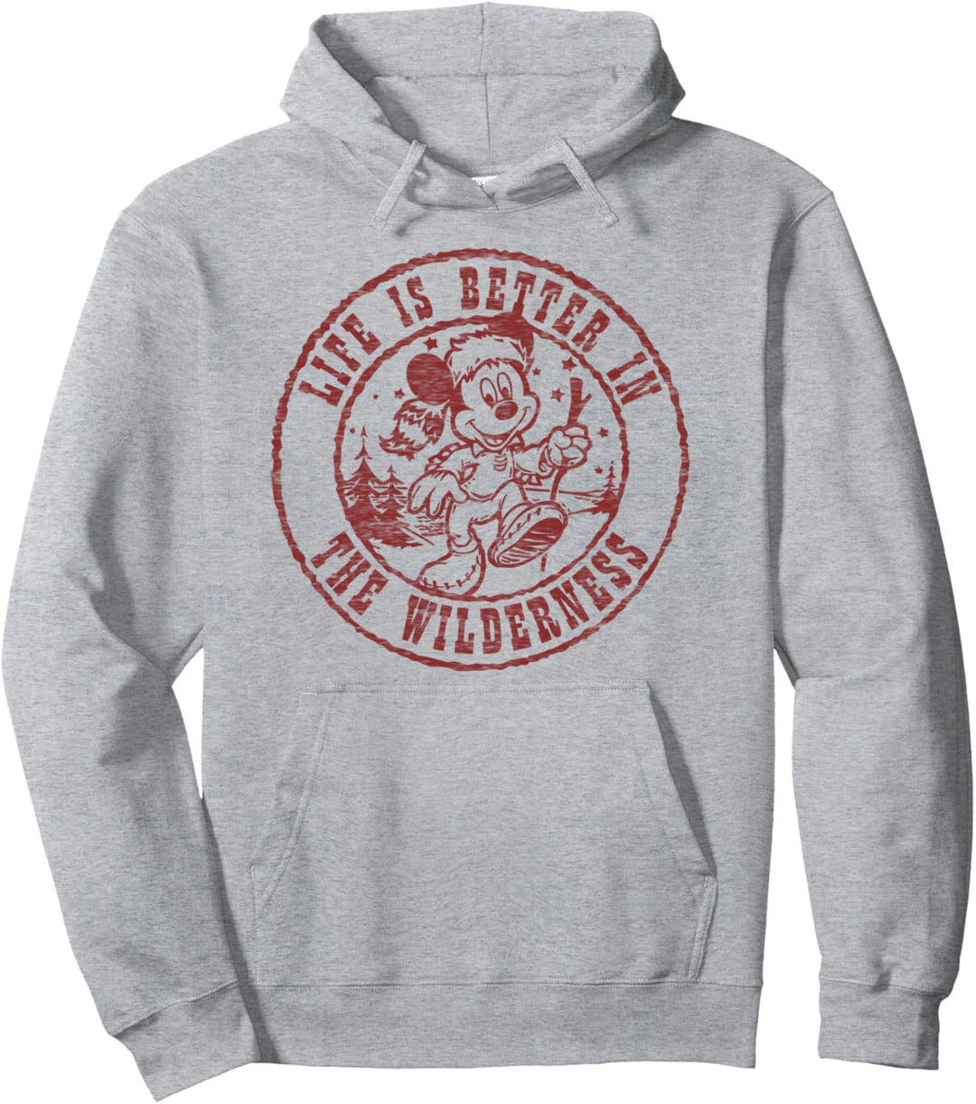 Disney Mickey And Friends Life Is Better In The Wilderness Pullover Hoodie