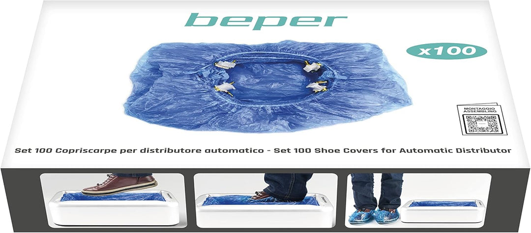 BEPER C206UTT002 Schuhüberzieher Set mit 100 - Schuhüberzieher Einweg
