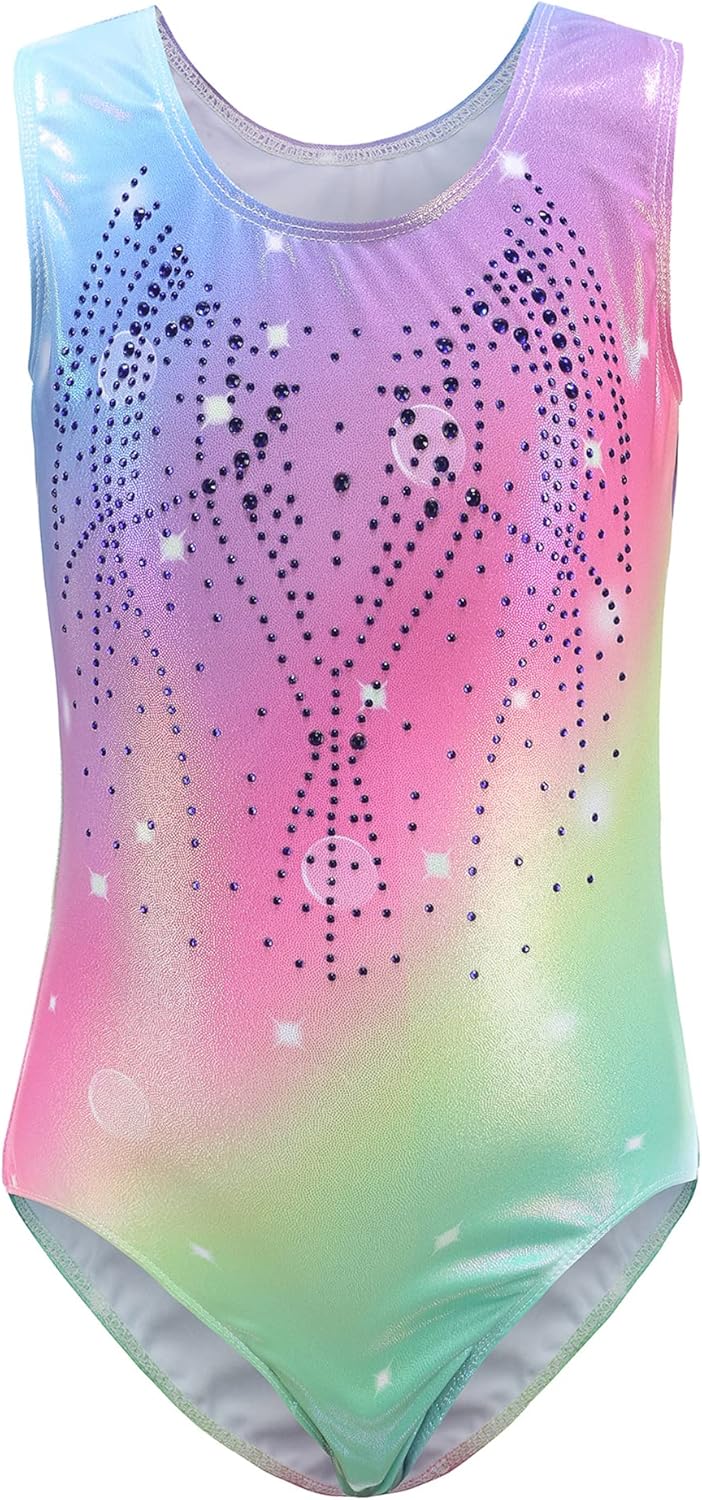 SEAUR - Mädchen Turnanzug Ärmellos Kinder Gymnastikanzug Tanzen Kleidung Ballet Yoga Kleid Klassisch