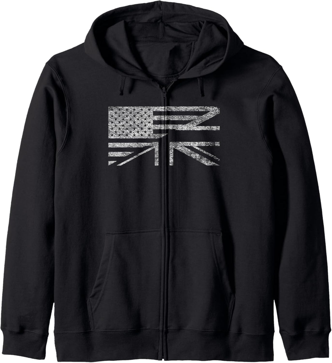 US-Flagge, britische Union-Jack-Flagge, USA, amerikanisches England Kapuzenjacke