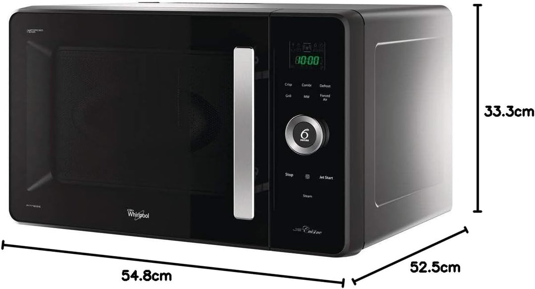 Whirlpool JQ 280 SL Mikrowelle JQ 280 MB Schwarz, JQ 280 MB Schwarz