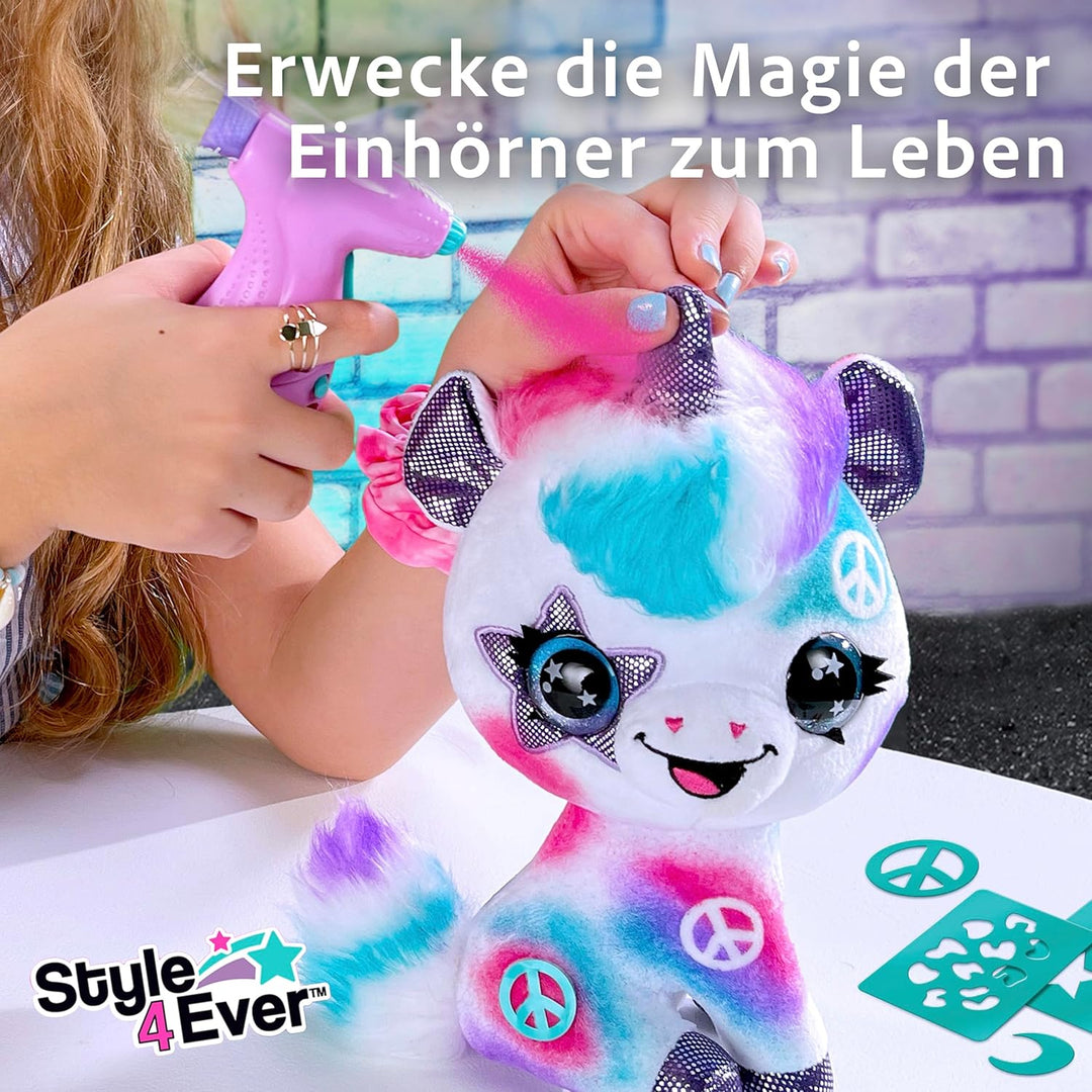 Canal Toys Einhorn Airbrush OFG228 Super weiches Spielzeug mit 100+, Weiss