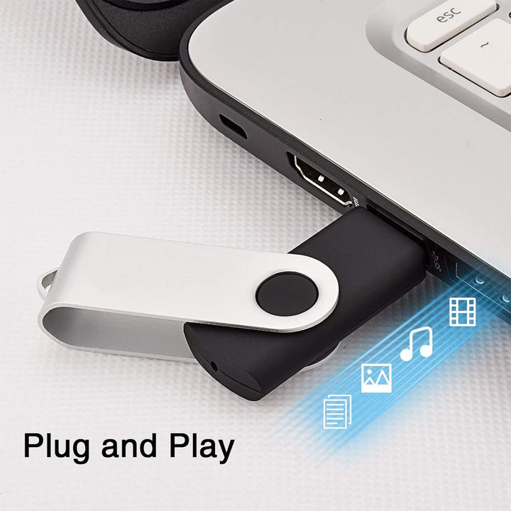 KOOTION 64GB USB 3.0 Sticks 10er Pack Speicherstick Datenstick Memory Sticks Bunt Flash Laufwerk 360