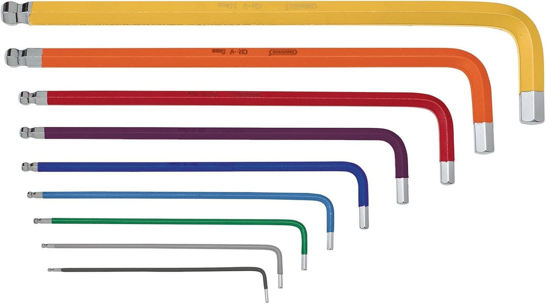 Draper 04776 Expert Metric Long Arm TX-Star® und Innensechskantschlüssel-Set, farbkodiert (18-teilig