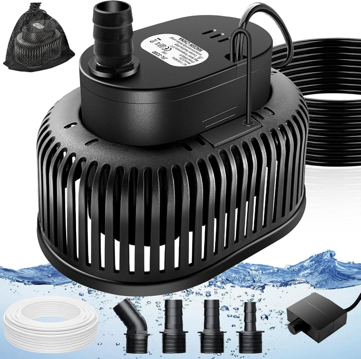 Tauchpumpe, Tauchpumpe Schmutzwasser Regenfasspumpe 75W, automatischer Wasserstands-Sensor, Entwässe