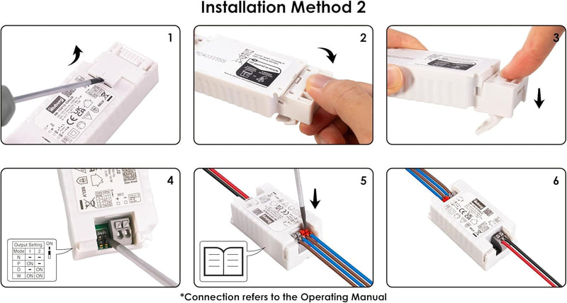 illuburg LED Trafo 12V 15W Dimmbar DALI Push für Osram Philips GU5,3 MR16 Flickerfree LED Netzteil T