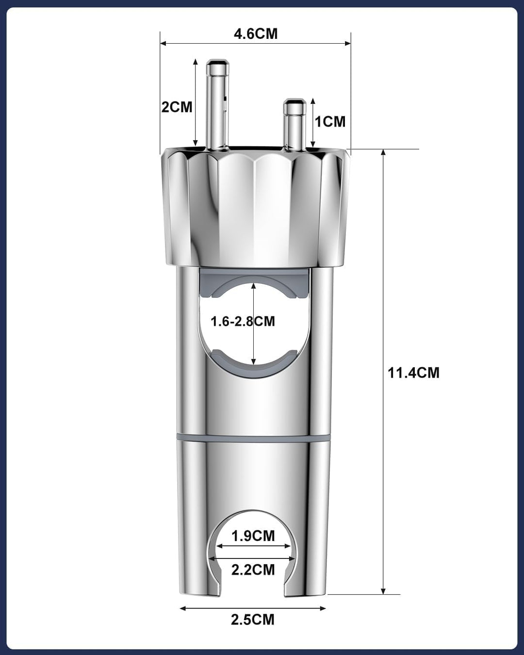 YEAUPE Universal Duschkopf Handbrause Halterung - Brausehalter ohne Bohren, Verstellbar Duschhalteru