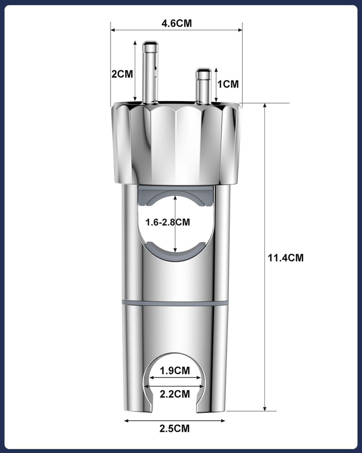 YEAUPE Universal Duschkopf Handbrause Halterung - Brausehalter ohne Bohren, Verstellbar Duschhalteru