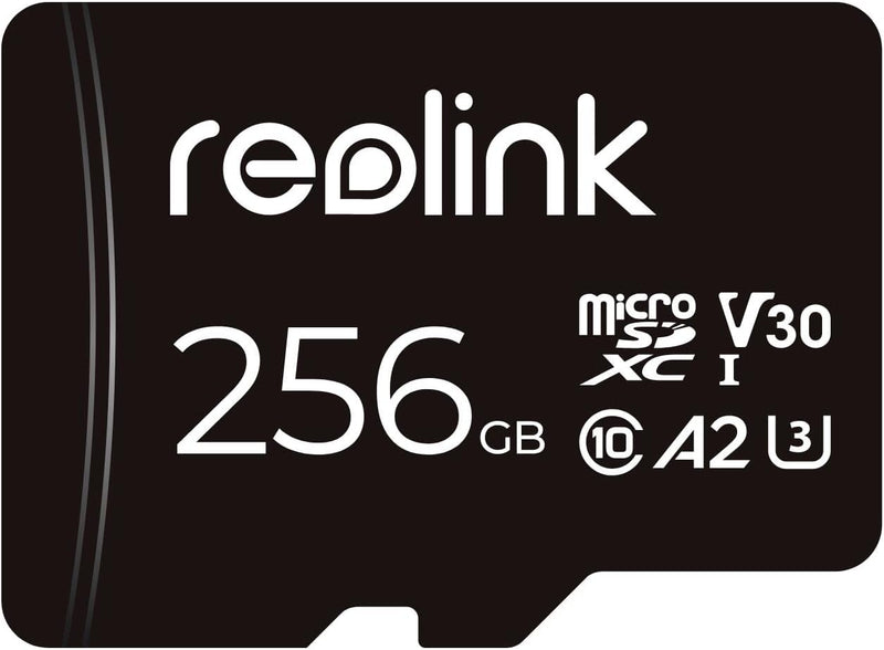 Reolink 256GB Micro SD Karte, Klasse 10 A2 U3 MicroSDXC-Hochgeschwindigkeitsspeicherkarte, kompatibe