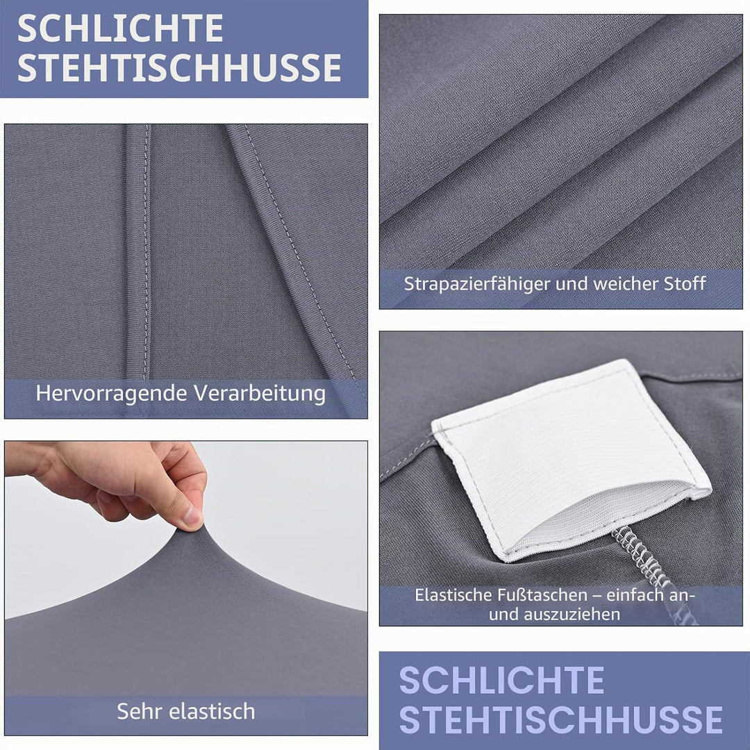 3 Stück stehtisch hussen stehtische 60 x 110 cm Spandex Stretch Tischdecke, Reinforcement in The Foo