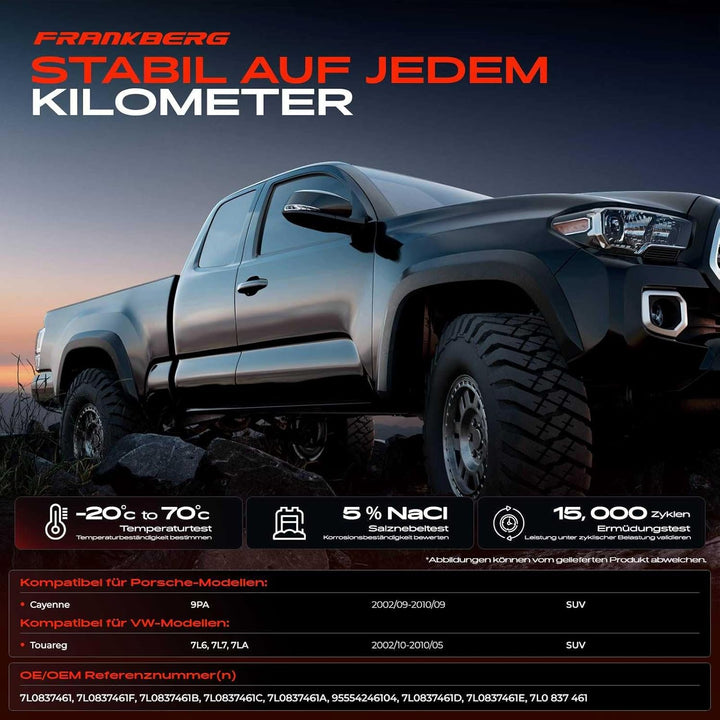 Frankberg Fensterheber Vorne Links Kompatibel mit C-a-y-e-n-n-e 955 T-o-u-a-r-e-g 7LA, 7L6, 7L7 SUV