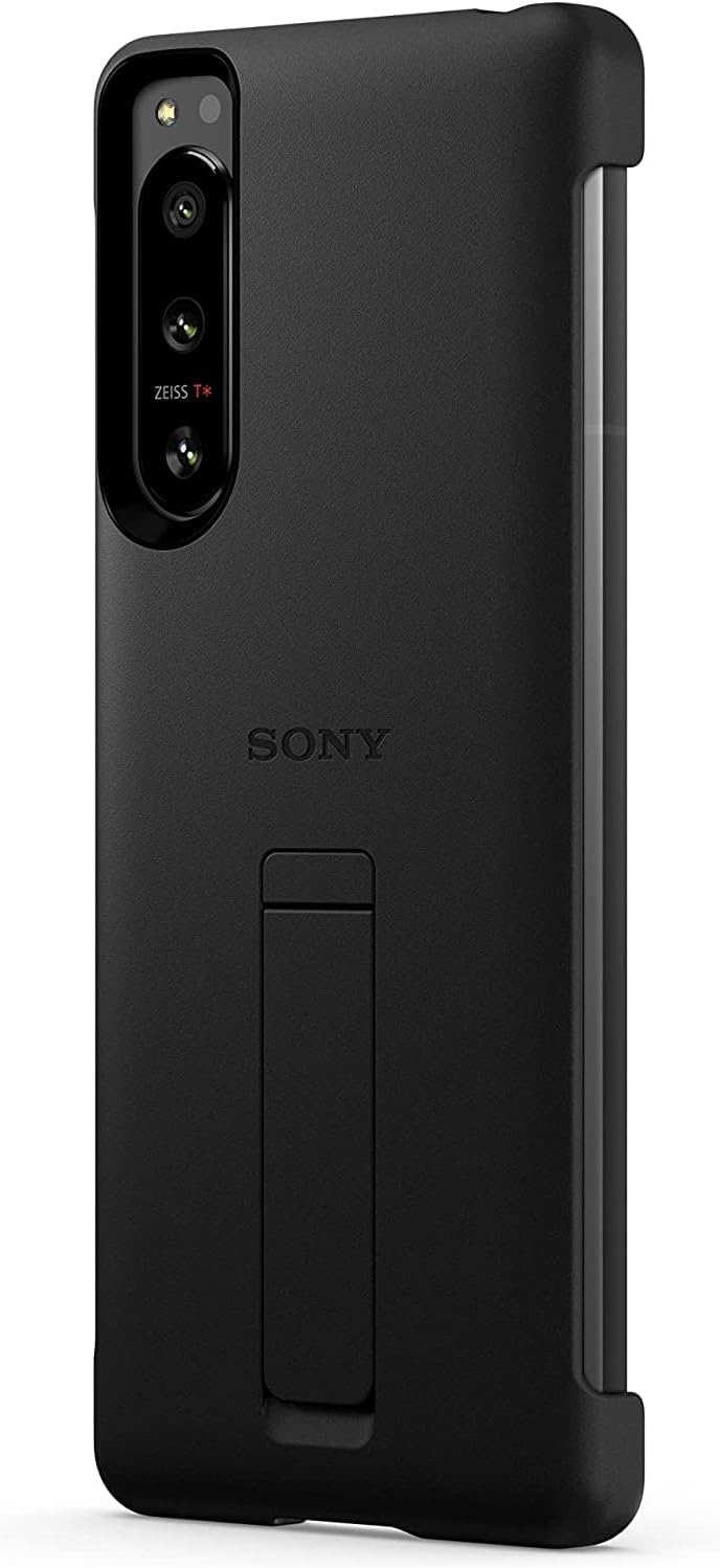 Sony Stilvolle Hülle mit Standfuss für das Xperia 5 IV, Schwarz Single, Single