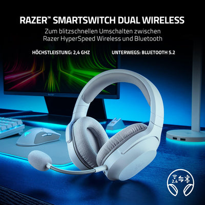 Razer Barracuda X - Kabelloses Multiplattform-Headset für Gaming und Mobile Geräte (SmartSwitch Dual