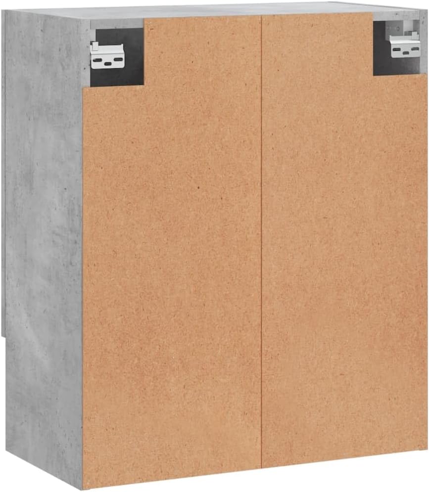 Wandschrank Betongrau 60x31x70 cm Holzwerkstoff Hängeschrank Badschrank Langlebiges Material Widerst
