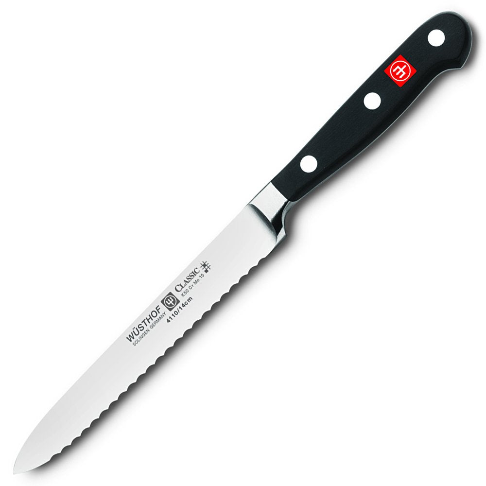 Wüsthof Aufschnittmesser, Classic (4110-7), 14 cm Klingenlänge, geschmiedet, rostfreier Edelstahl, s