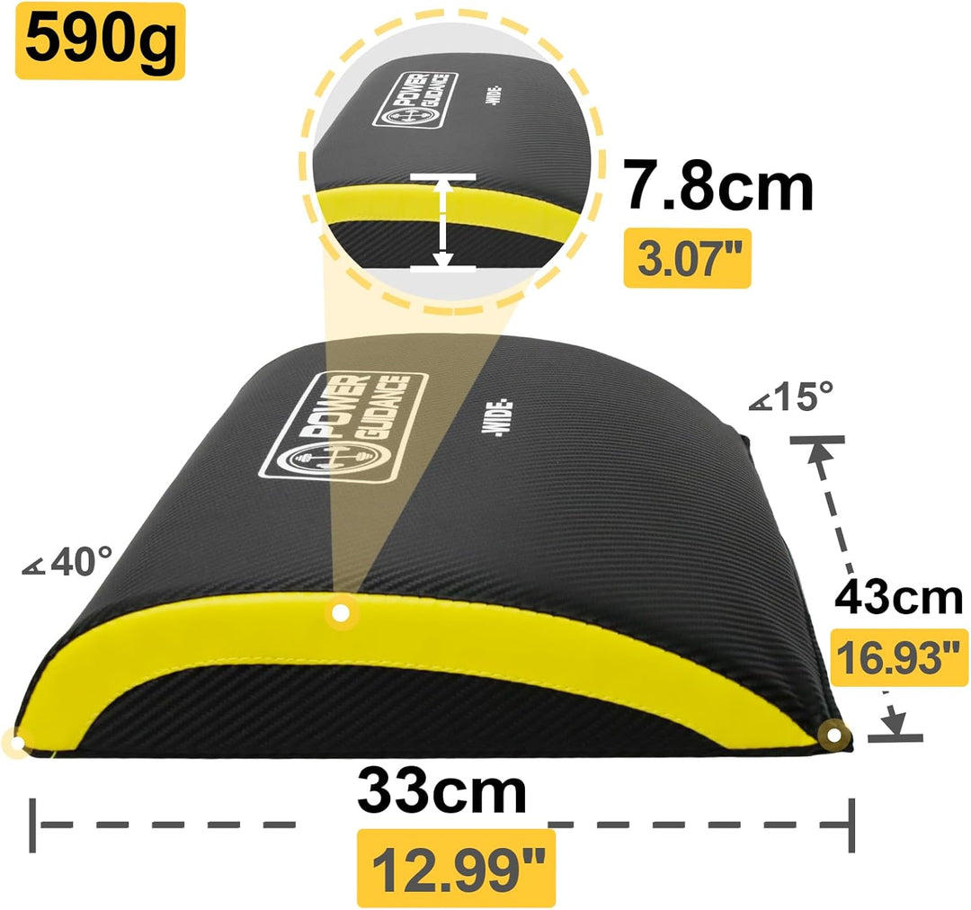 POWER GUIDANCE, Bauchmuskel-Matte，Ab Übung Matte Core Trainer，Sit-Up-Pad Bauch- und Rumpftrainer-Mat