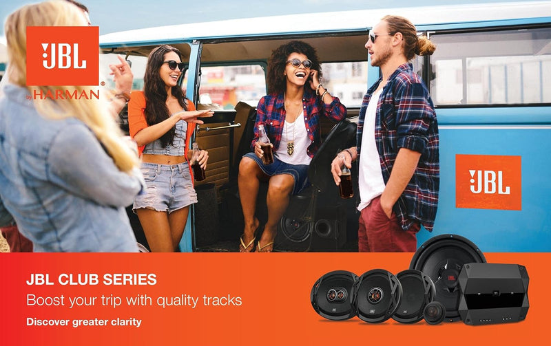 JBL Club 620F 2-Wege Auto Lautsprecher Set von Harman Kardon - 180 Watt KFZ Autolautsprecher für den