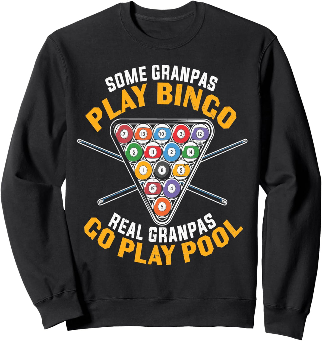 Funny Billard Pool Grandpa Professional Billard Coach Dad Sweatshirt