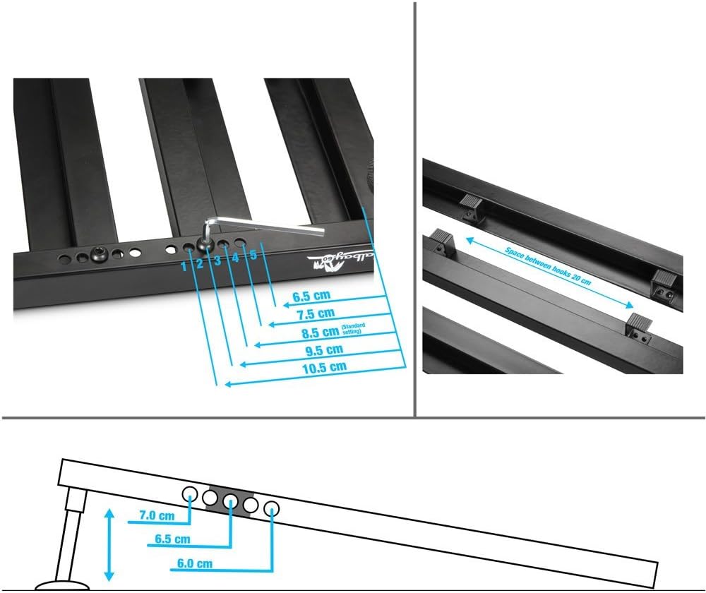 Palmer MI PEDALBAY 80-Variables Pedalboard mit gepolsterter Tragetasche 80 cm, 80 cm