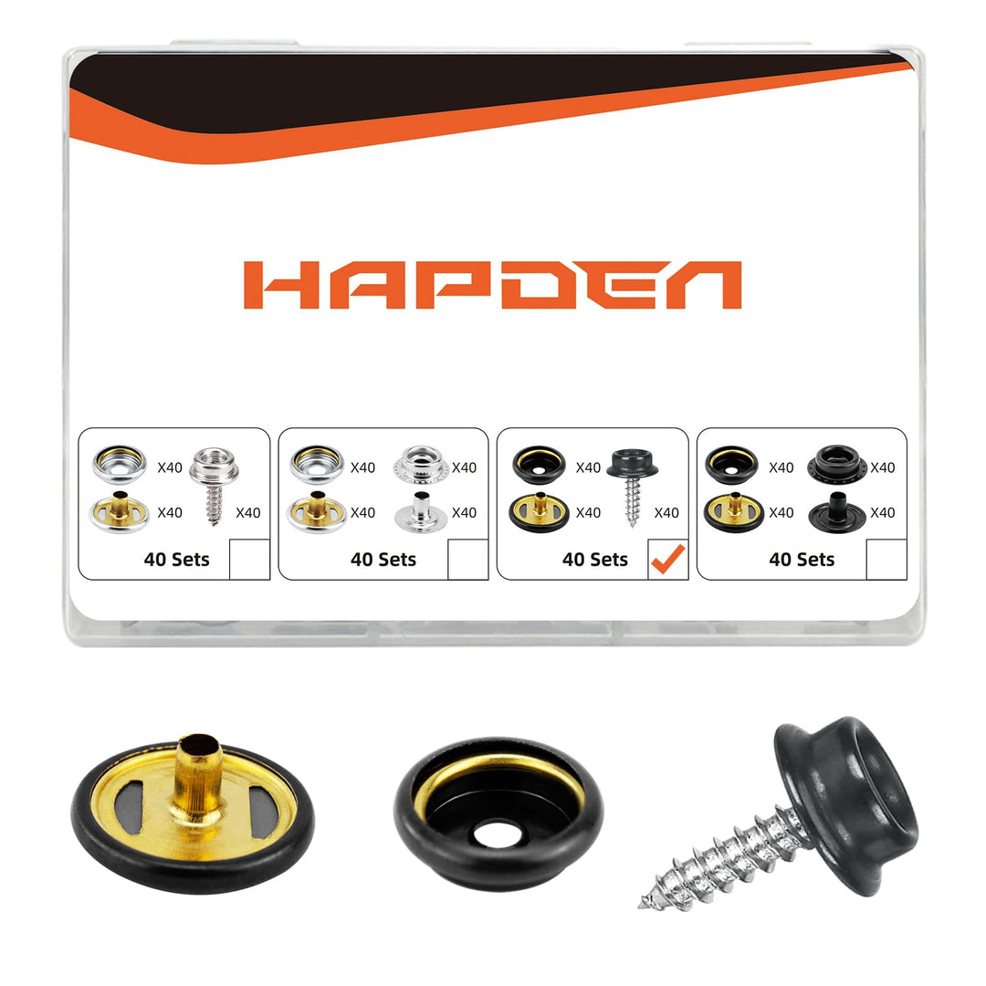 120 Stück Druckknöpfe, Snap Fasteners Kit 15mm Edelstahl Snaps Marine Grade Boot Segeltuch Snaps, 15